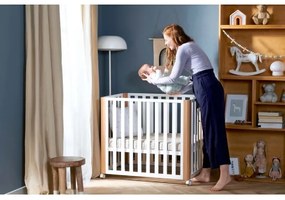 KINDERKRAFT SELECT - Detská postieľka 4v1 KOYA Premium buk/borovica