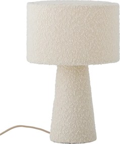 Biela stolová lampa s textilným tienidlom (výška 30 cm) Emmie – Bloomingville