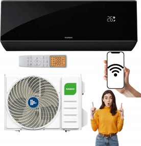 Nástenný klimatizátor s Wifi Kaisai Pro Heat+ 3,5 kW Čierny Ohrev Eev Hepa