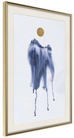 Artgeist Plagát - Watercolour Abstraction [Poster] Veľkosť: 20x30, Verzia: Zlatý rám s passe-partout