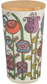 Wenko Dóza s bambusovým viečkom Flowers, 950 ml, L
