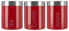 Kovové dózy v súprave 3 ks na kávu – Premier Housewares