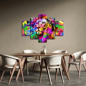 Obraz - 3D obraz leva (150x105 cm)