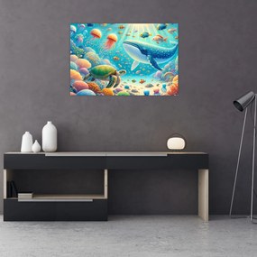 Obraz - Svet pod hladinou (90x60 cm)