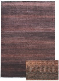 Diamond Carpets koberce Ručne viazaný kusový koberec Diamond DC-MCN Black / rust - 160x230 cm