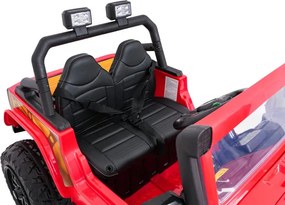 Elektrické autíčko Jeep Monster červené