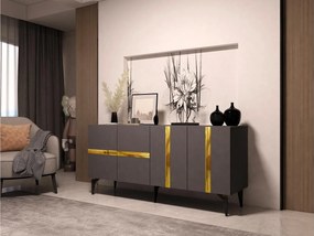 Skrinka Vekika 1 (antracit + zlatá) . Vlastná spoľahlivá doprava až k Vám domov. 1093523