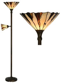 Stojaca lampa na čítanie vitráž IZAR