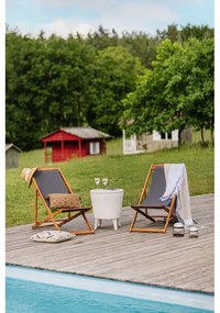 Sivé/v prírodnej farbe drevené záhradné ležadlo Dionysus – Bonami Essentials