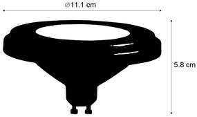 LED žiarovka GU10 AR111 8W 750lm 3000K