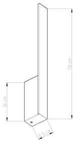 LAHTI S Nástenné svetlo 4000K, zlatá TH.187 - Sollux