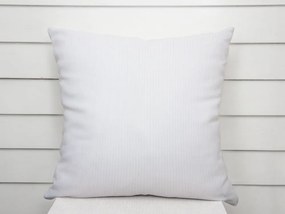 Biante Damašková obliečka na vankúš Atlas Grádl DM-012 Biela - tenké pásiky 2 mm 40 x 40 cm