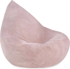 Sedací vak pre deti – svetloružová, prémiový manšestr