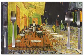Sablio Prestieranie Terasa kaviarne v noci - Vincent van Gogh: 40x30cm