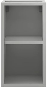 Mexen Box-A, otvorená skrinka s policou 25 cm, sivá matná, 91AX2-0250-470-0-62