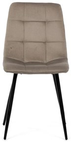 Autronic BONTEC Jedálenská stolička, béžová, zamatová látka, DCL-X7015 CAP2 Farba: Béžová