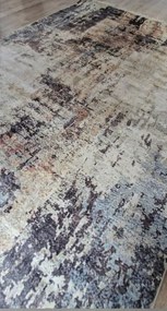 Moderný koberec VELVET M299 – sivá, béžová, modrá Rozmer: 50x80 cm