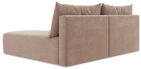 Svetlohnedá rozkladacia/s úložným priestorom rohová pohovka (pravý roh) Kalena – Makamii