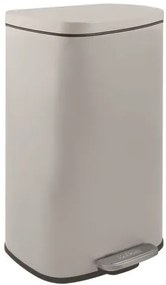 Spirella pedálový odpadkový kôš AKIRA matná šedo-hnedá oceľ soft-close 30 L 10.21566