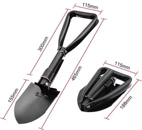 CROWNMAN Taktická vojenská lopata + obal