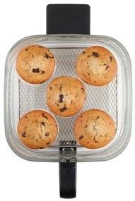 Concept FR5500 - Teplovzdušná fritéza GLASS &amp; FAST 5,5 l 1200W/230V čierna