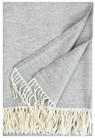 Merino deka Elli 130x180, bielo-svetlo sivá