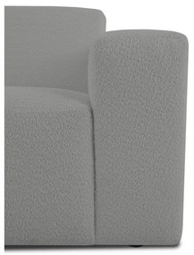 Sivá rohová pohovka z textílie buklé (do "U") Roxy – Scandic