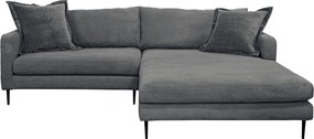 XXXLutz ROHOVÁ SEDAČKA, textil, grafitová P & B - Sedačky - 002330003418