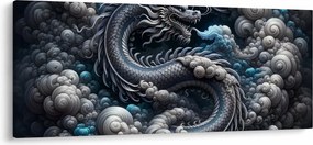 Obraz – Drak v dyme (120x50 cm)