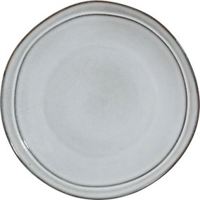 Plytký kameninový tanier Deline Dove 21 cm sivý