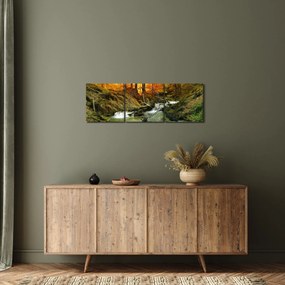 Obraz - Les (s hodinami) (90x30 cm)
