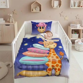 Carbotex Obliečky do postieľky 100x135 + 40x60 cm - Žirafa Snílek