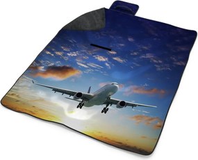 Sablio Plážová deka Lietadlo 2: 200x140 cm