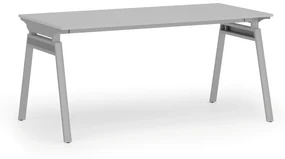 Kancelársky stôl PRIMO SIGMA, 1600 x 800 mm, sivá podnož, sivá