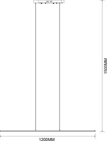 Zuma Line MS903-BK - LED závesné svietidlo ESERO LED/20W/230V, čierne