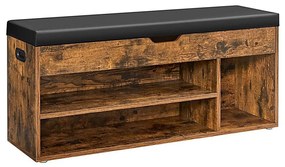 Botník VOREN hnedý/čierny