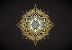 Fototapeta - Mandala bohatstvo (147x102 cm)
