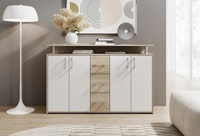 Komoda Drift, dub sonoma/biela