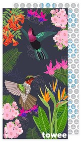 Towee Rýchloschnúca osuška FLORAL, 80 x 160 cm
