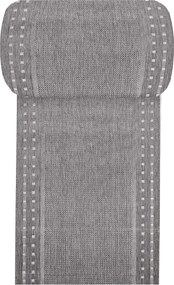 DY ZARA 11 obojstranný koberček s výšivkou, sivý Rozmer: 80 cm