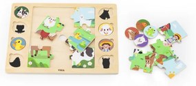 Puzzle na podložke Viga 44741 farma