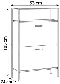 Botník ABO-G1007 OAK Hnedá