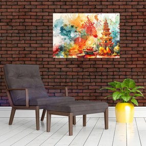 Obraz - Akvarelové ilustrácie (90x60 cm)