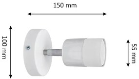 LED Nástenné bodové svietidlo TUBSSON 1xGU10/4,8W/230V biela/lesklý chróm
