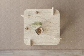 Konferenčný stolík Wolla (travertín). Akcia -19%. Vlastná spoľahlivá doprava až k Vám domov. 1144313