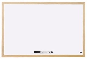 Toptabule.sk MTDR6040 Biela magnetická tabuľa v drevenom ráme 120x90cm