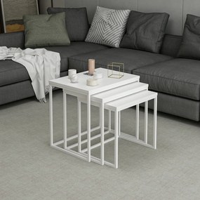 Skladací stôl Evia White, 3 ks