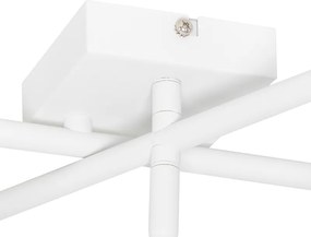 Moderné stropné svietidlo biele 5-žiarovkové nastaviteľné štvorcové - Jeana