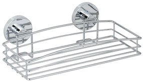 WENKO 20883100-Polica VACUUM-LOC RUND STAH 26x15,3 cm lesklý chróm