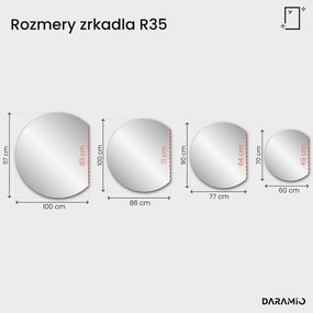 Bronzové zrkadlo Pure R35